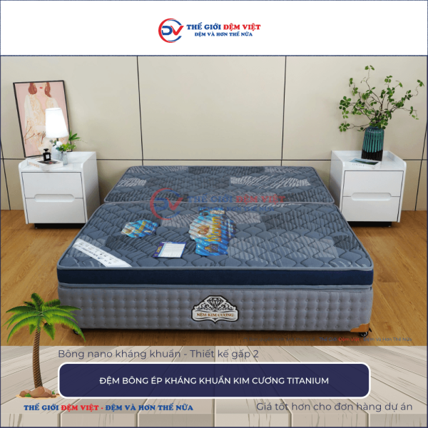 Đệm bông ép Kim Cương Titanium